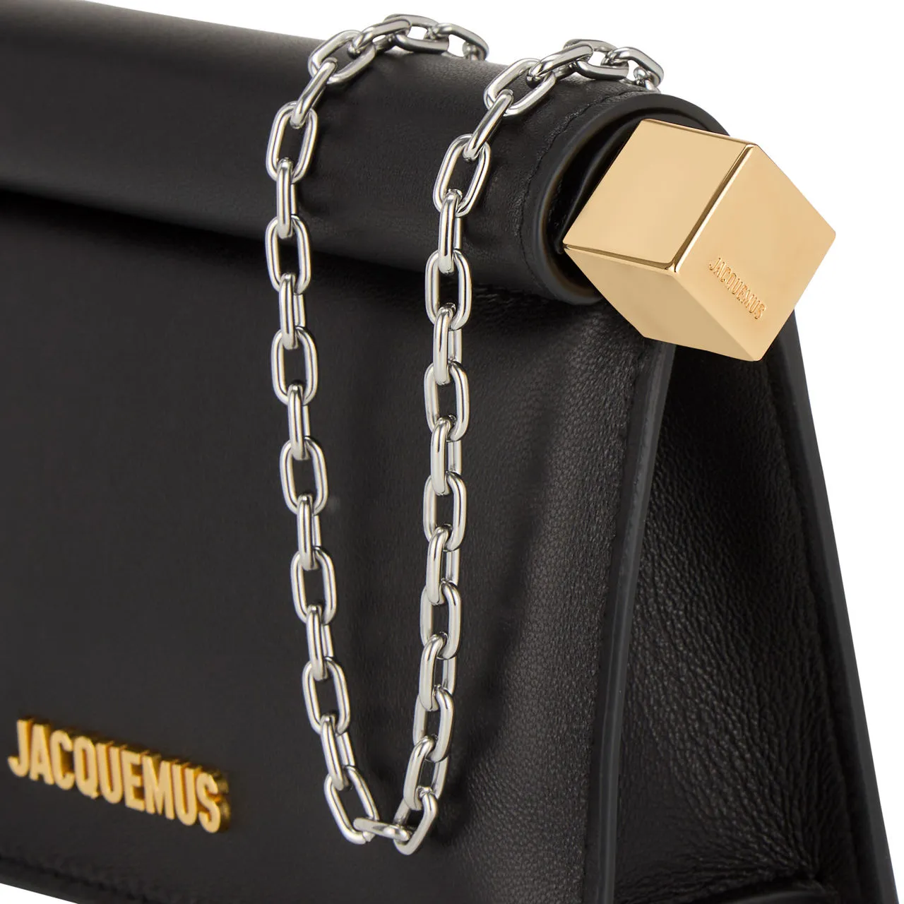 JACQUEMUS Le Petite Rond Clutch - Black