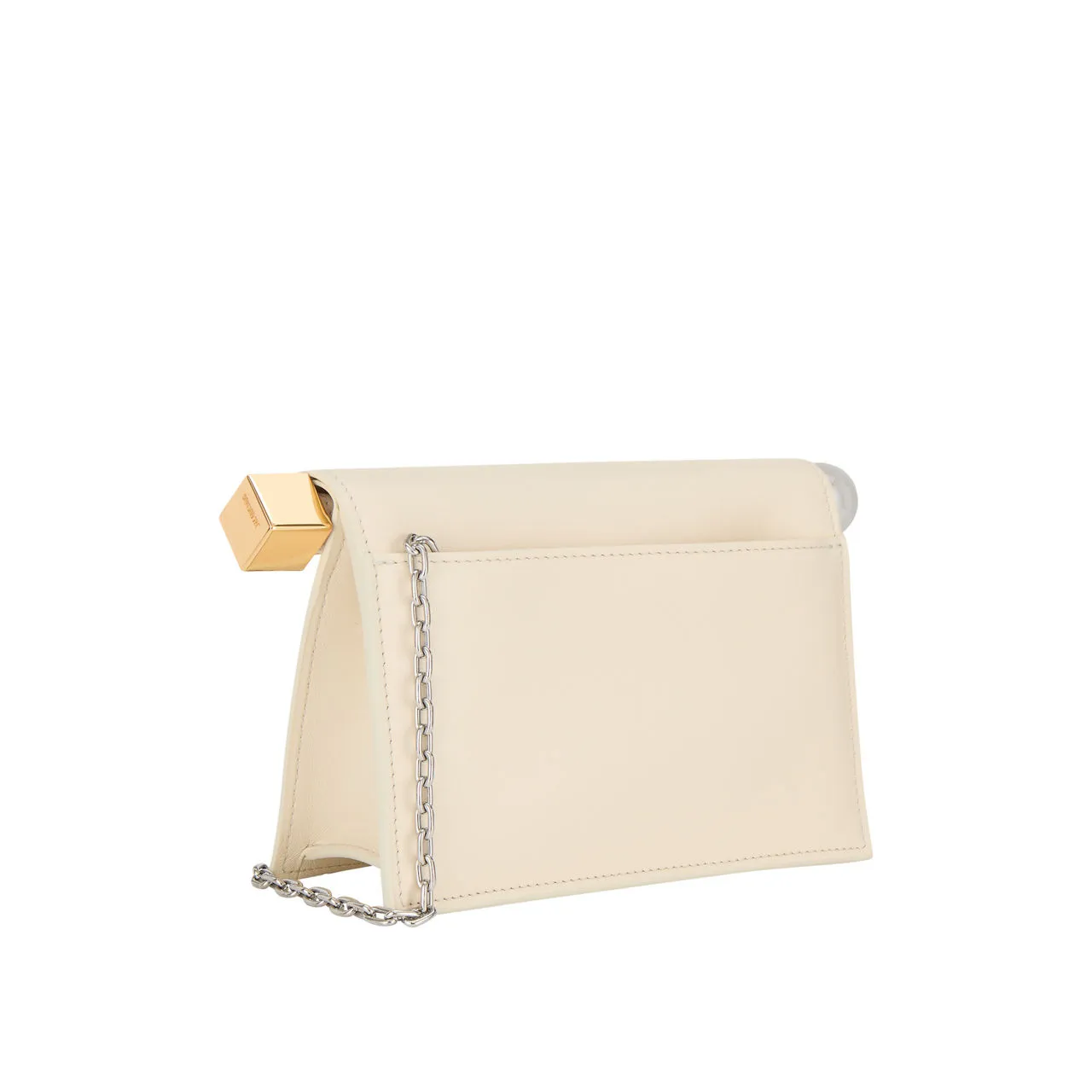 JACQUEMUS Le Petite Rond Clutch - Light Ivory