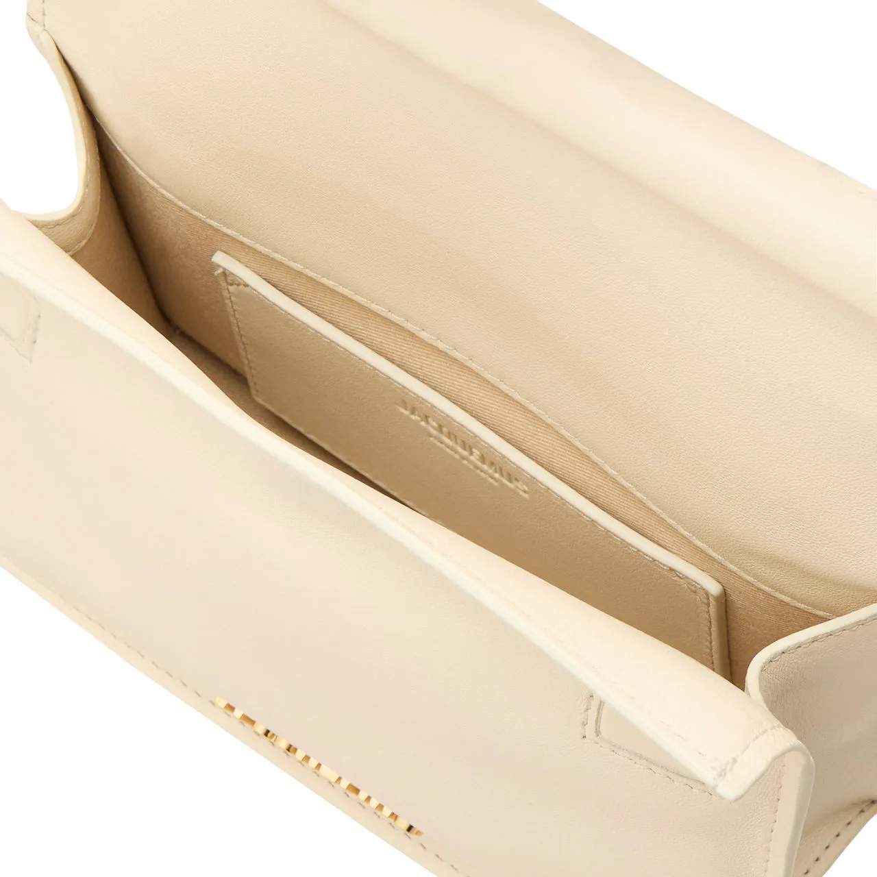 JACQUEMUS Le Petite Rond Clutch - Light Ivory