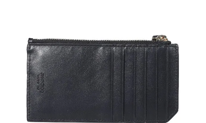 Jimmy Choo Allover Logo Zipped Wallet