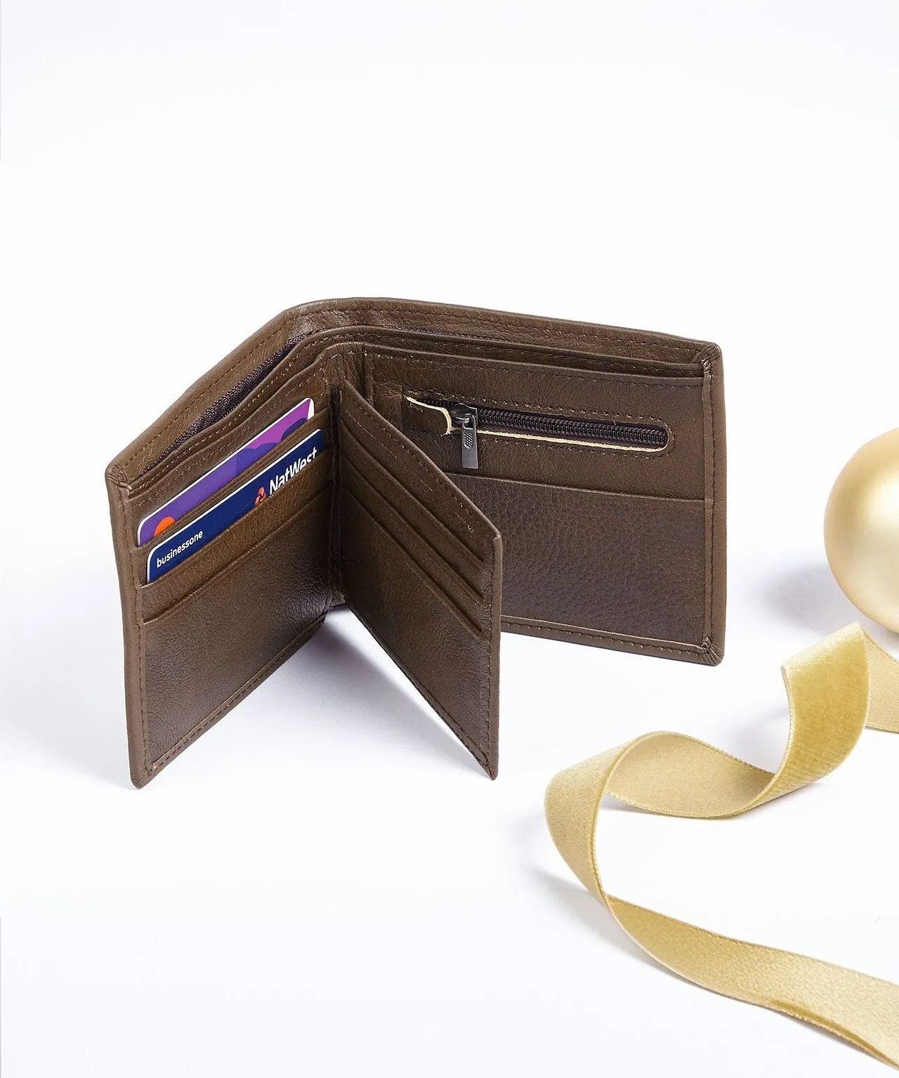 Leather Wallet & Hankies Set