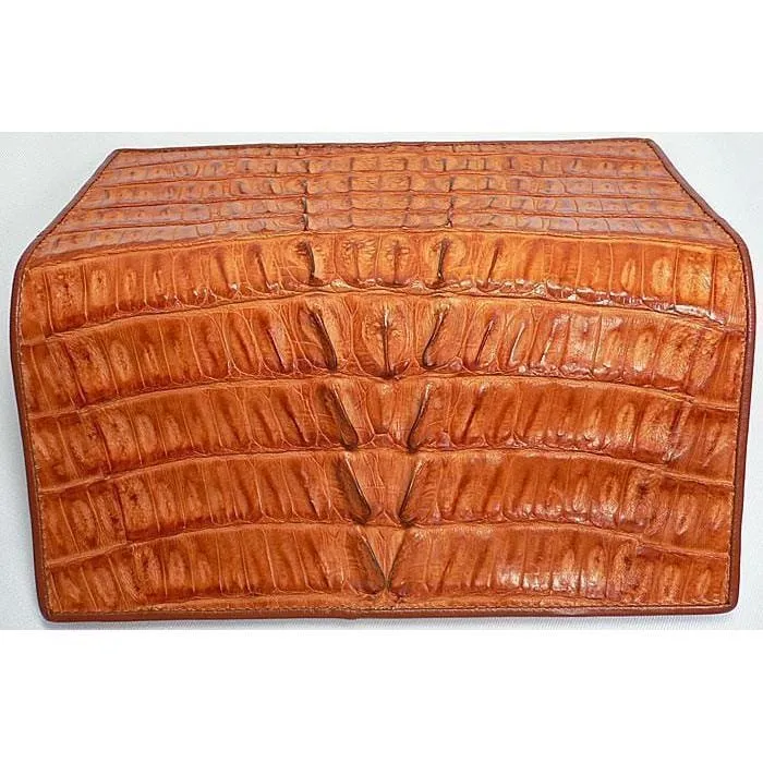 Light Brown Crocodile Long Wallet