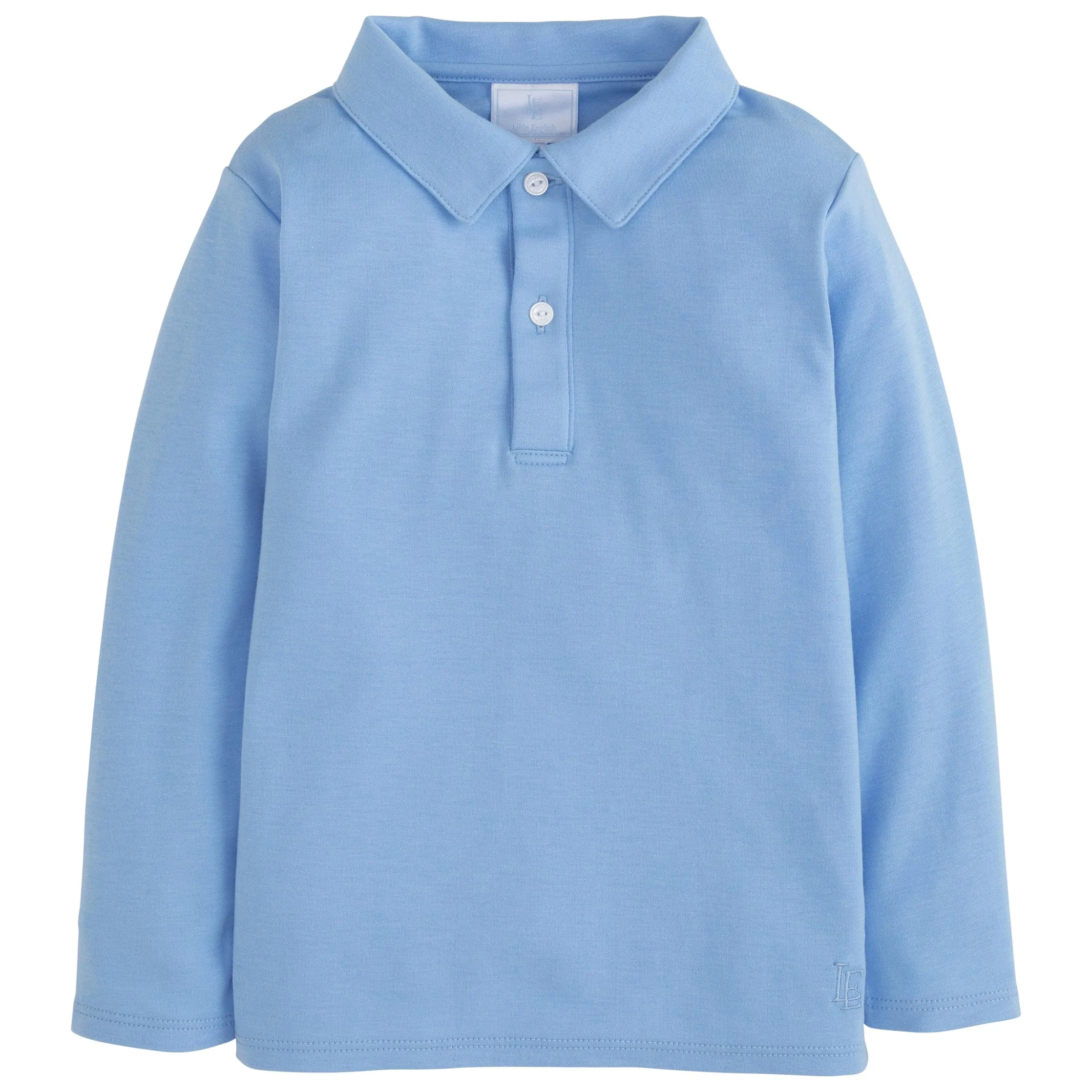 Long Sleeve Polo - Light Blue