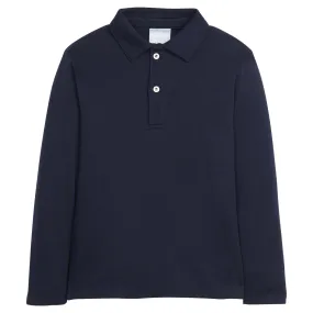 Long Sleeve Polo - Navy