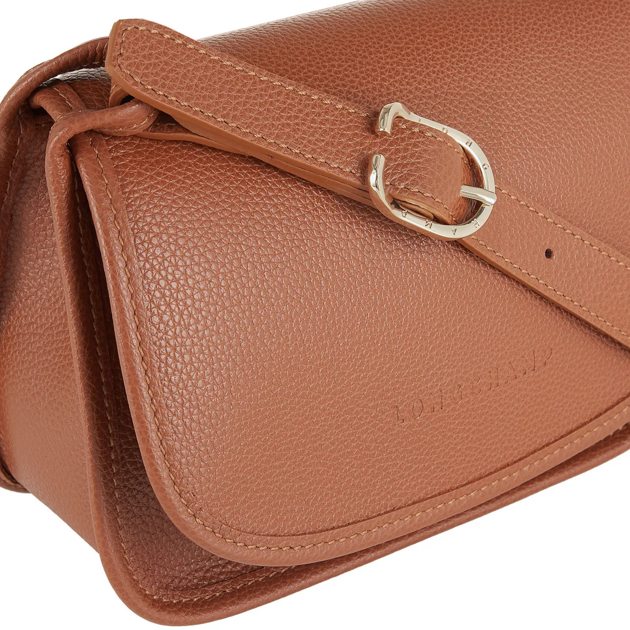 LONGCHAMP The Sustainable Edit Le Foulonne XS Crossbody Bag - Caramel