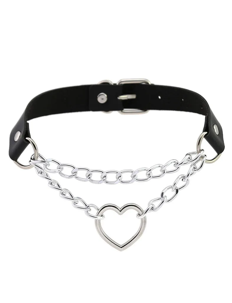 LOVED UP CHOKER - BLACK