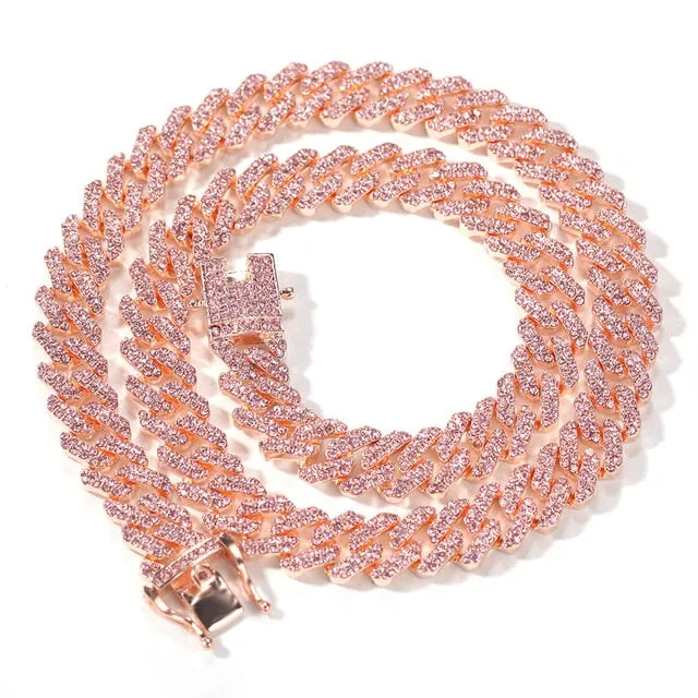 Luxe Bling Pink Cuban Link