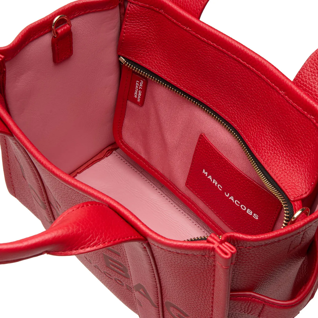 MARC JACOBS The Leather Small Tote Bag - True Red