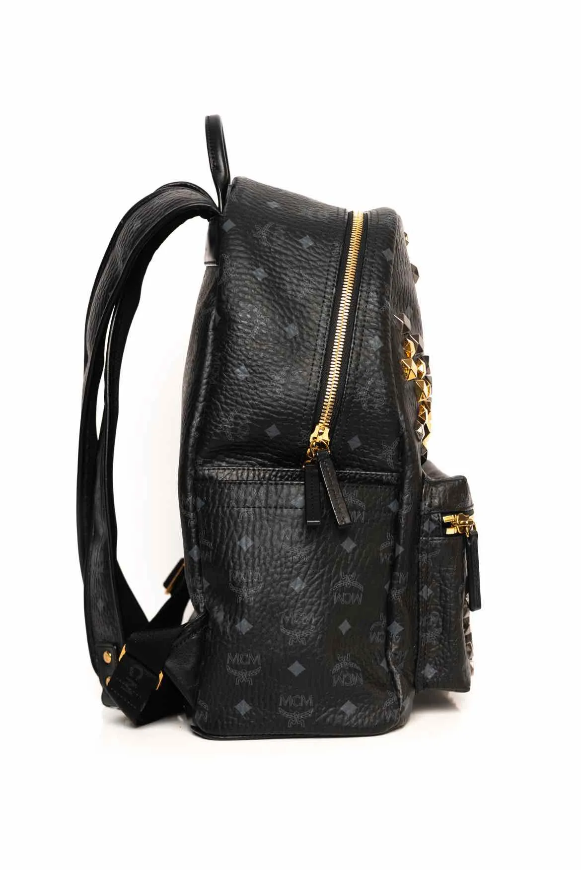 MCM Large Visetos Studded BackPack