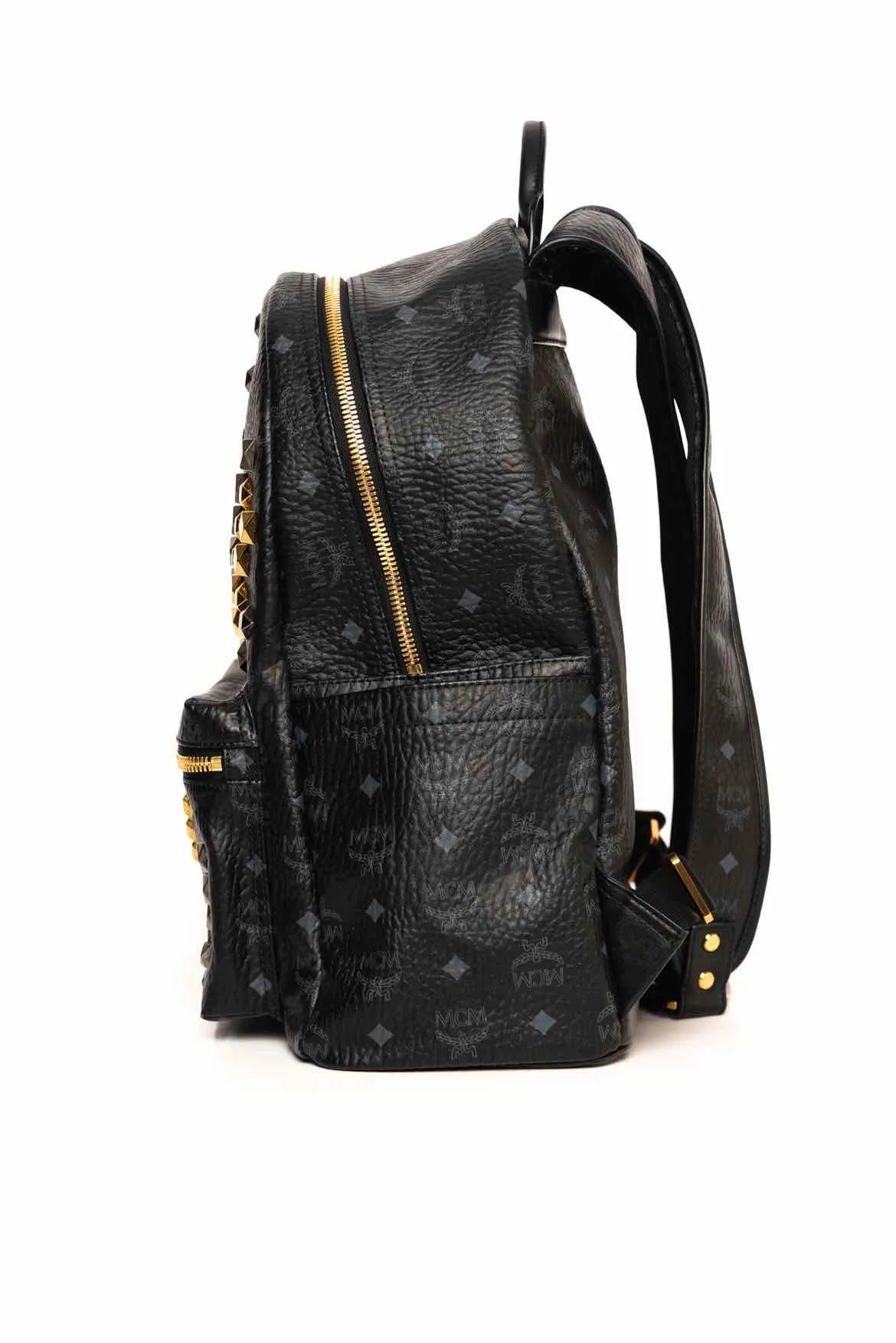 MCM Large Visetos Studded BackPack