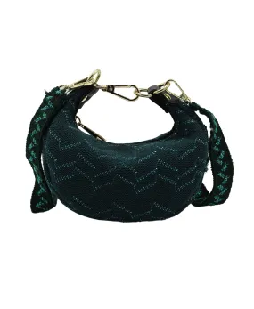 Mini Metallic Zig-Zag Crossbody Bag