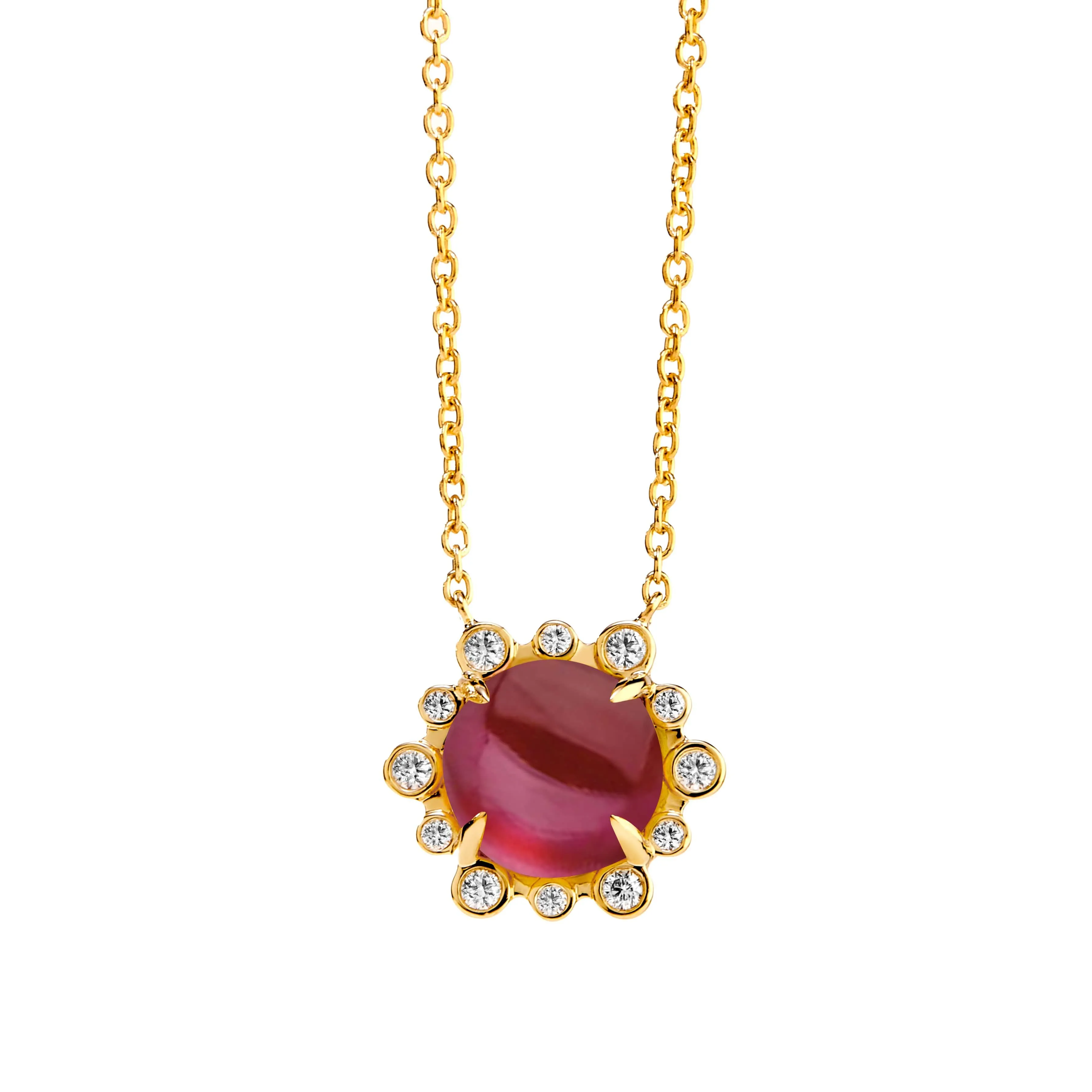 Mogul Gemstone Hex Necklace