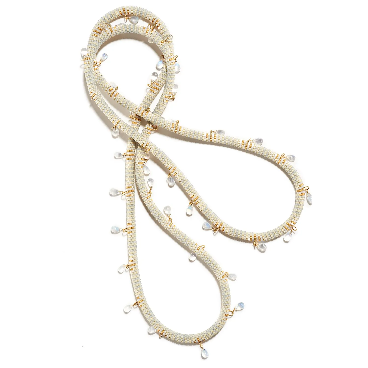 Moonstone Fringe Necklace