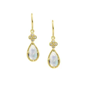 Moonstone Tear Drop Earrings