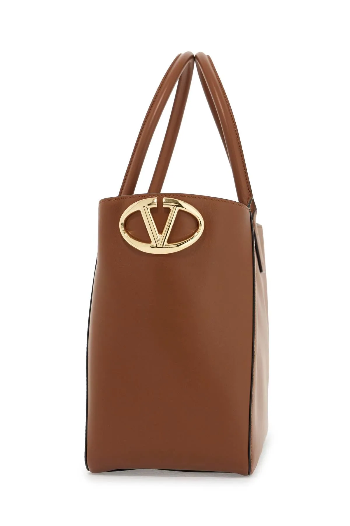 nappa calfskin vlogo side tote bag 5W2B0Q29PWL TOBACCO