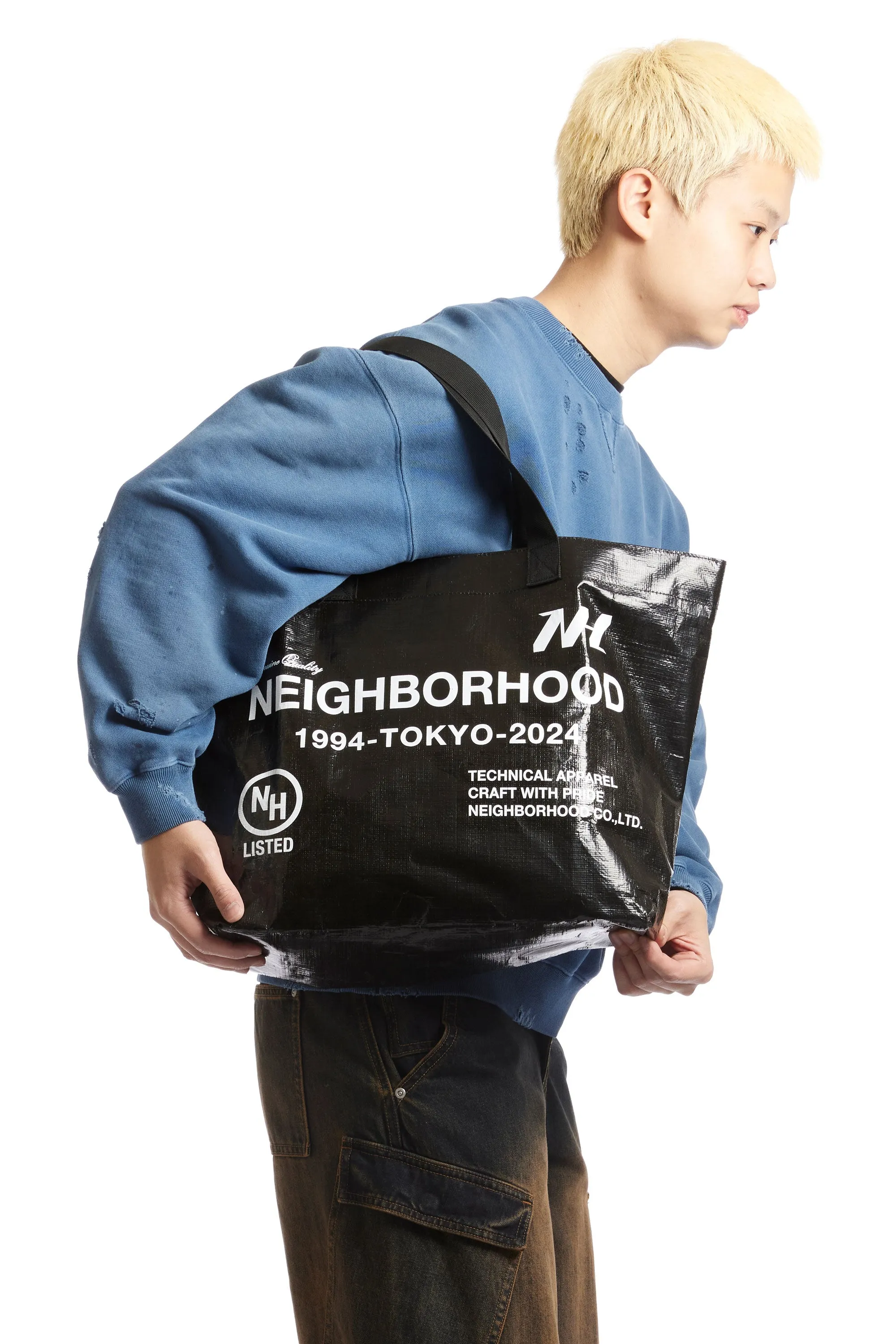 NEIGHBORHOOD - LOGO FLEXIBLE BAG-M