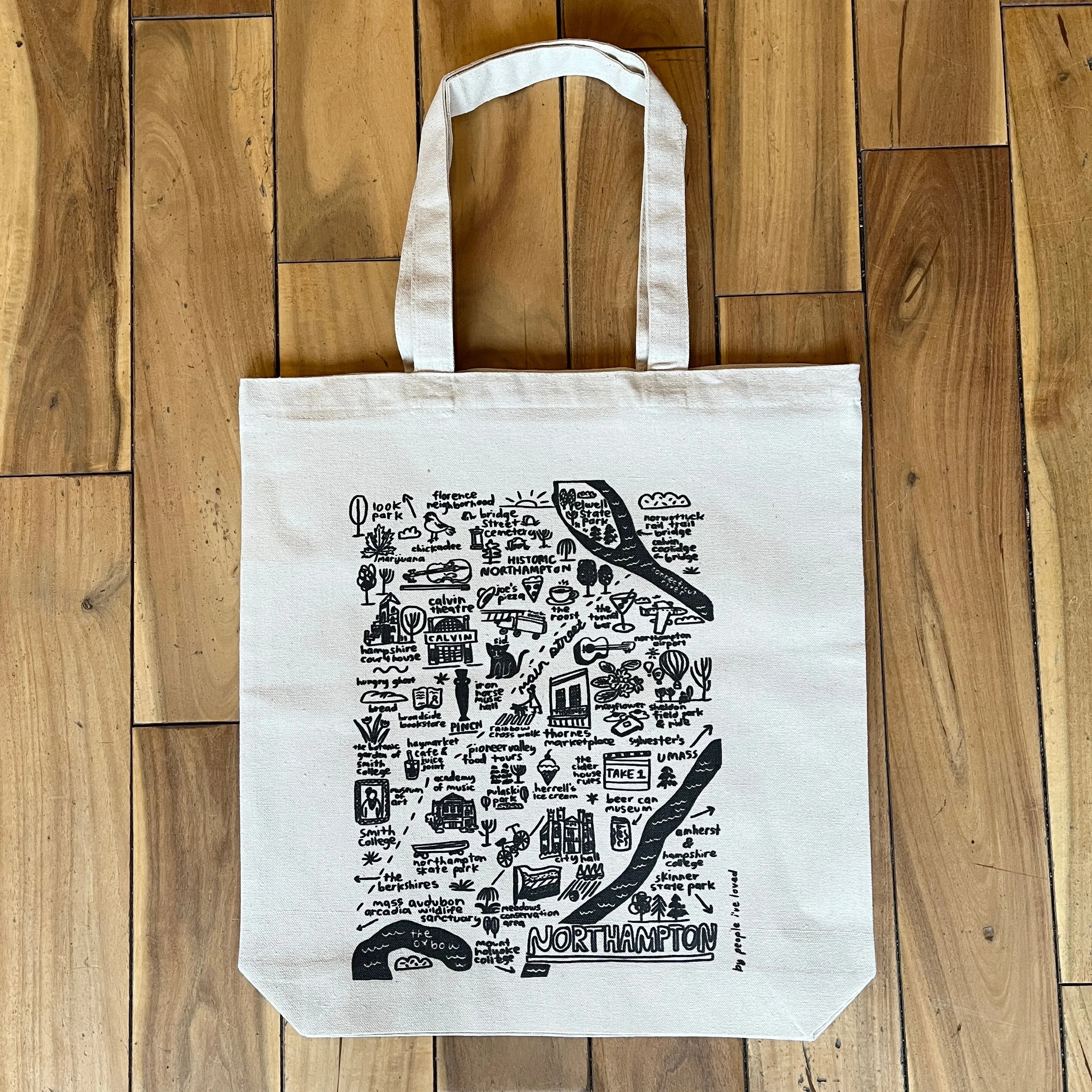 Northampton Map Tote Bag