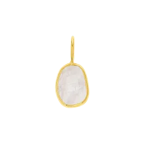 One of a Kind Moonstone Slice Charm