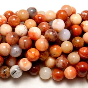 Orange Botswana Agate Round 14mm