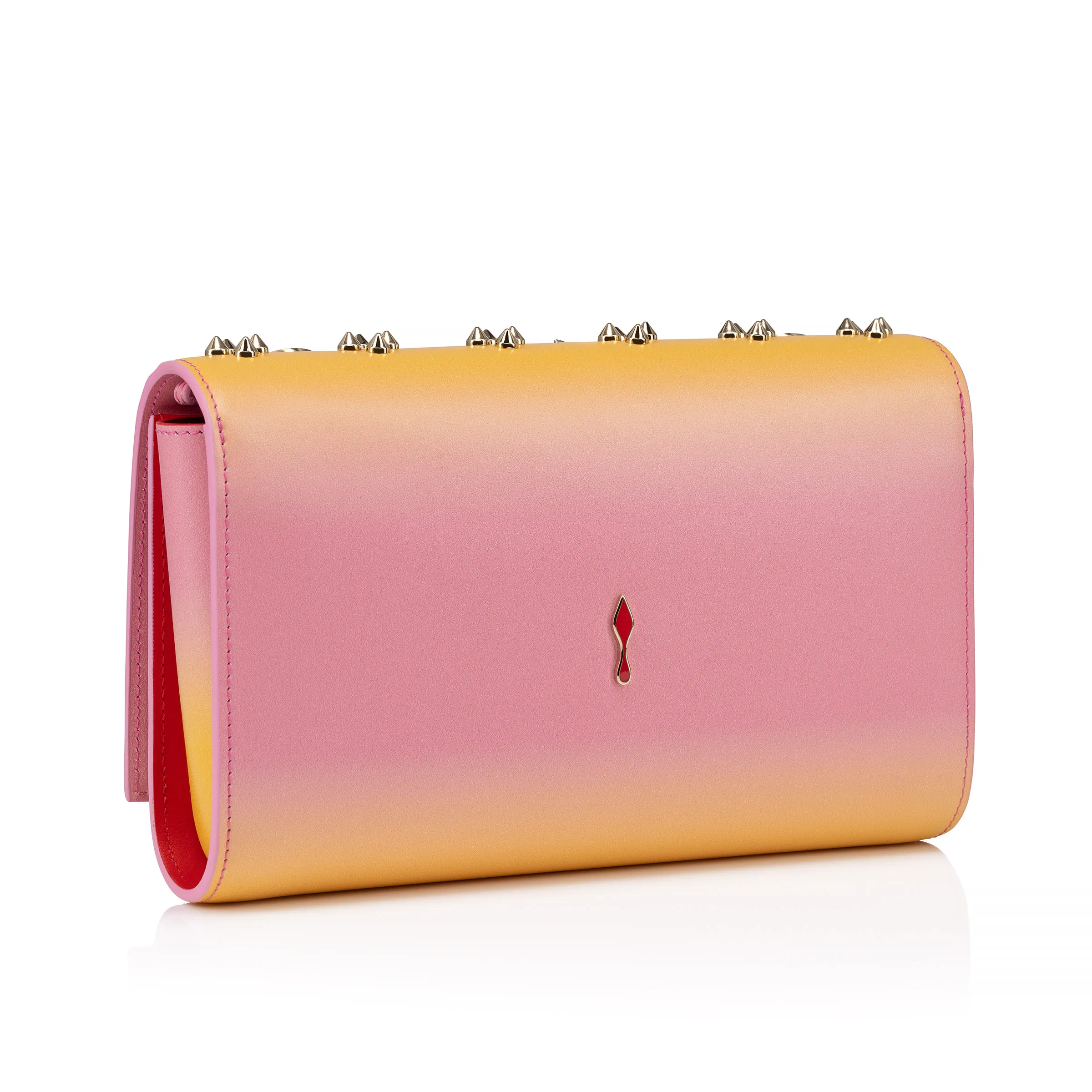 Paloma Clutch - Gradient calf leather and spikes Loubinthesky - Degraftersun