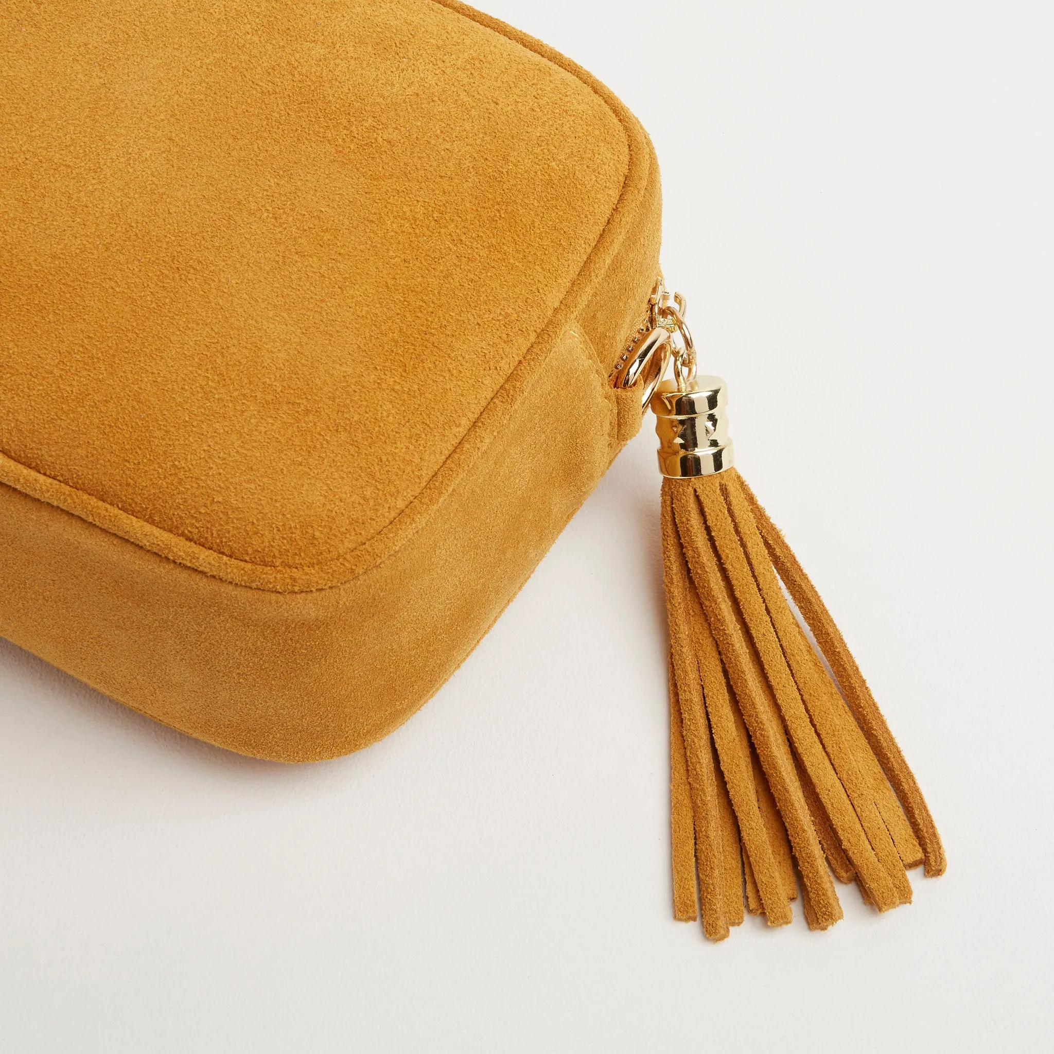 Pelle Suede Crossbody Tassel Bag