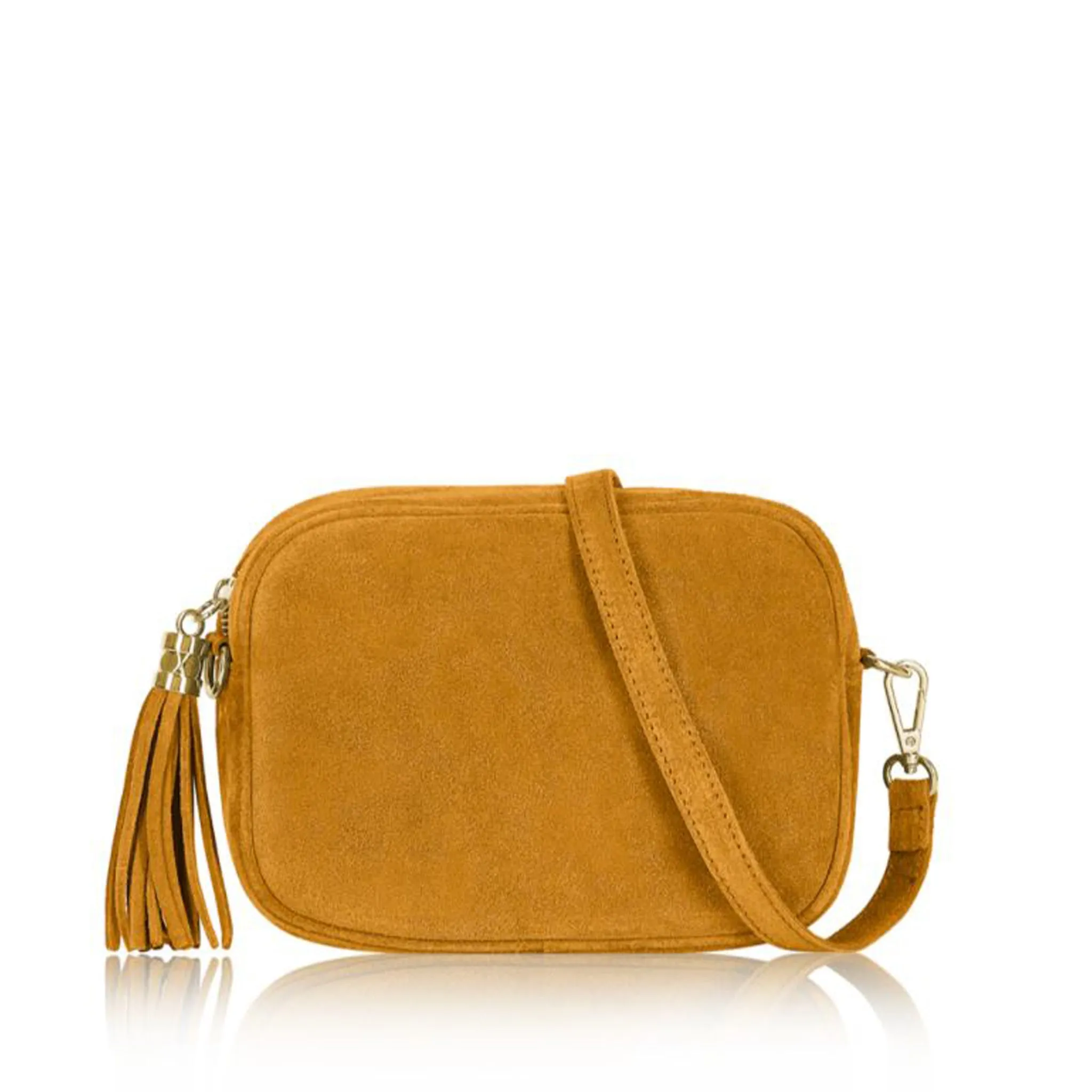 Pelle Suede Crossbody Tassel Bag