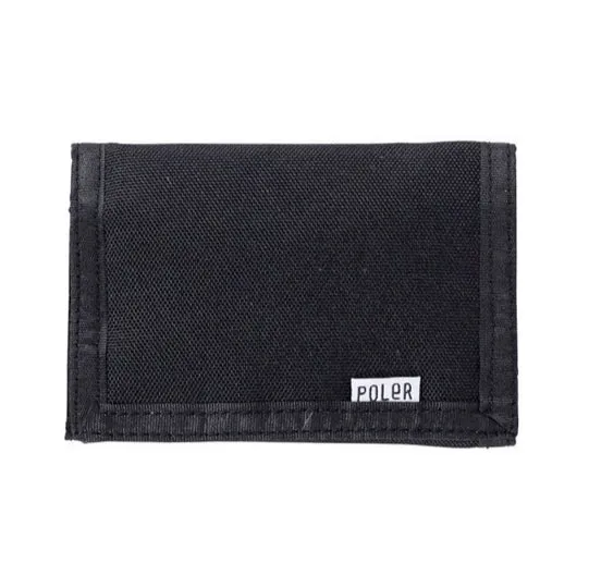 POLER TRI FOLD WALLET // BLACK