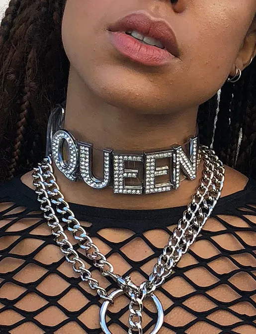 QUEEN CHOKER - CLEAR DIAMONTE