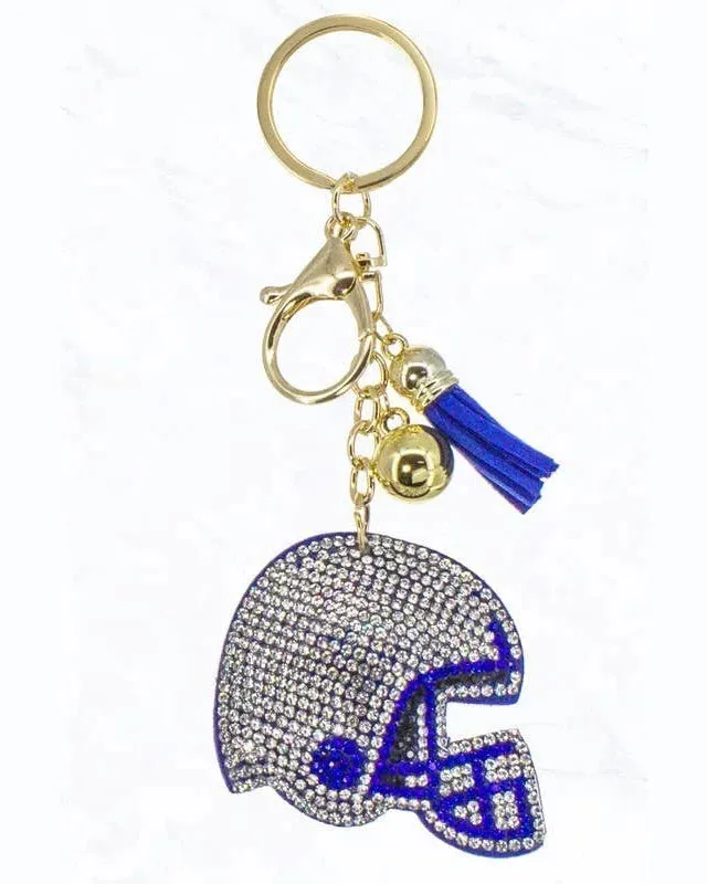 Rhinestone Helmet Keychain