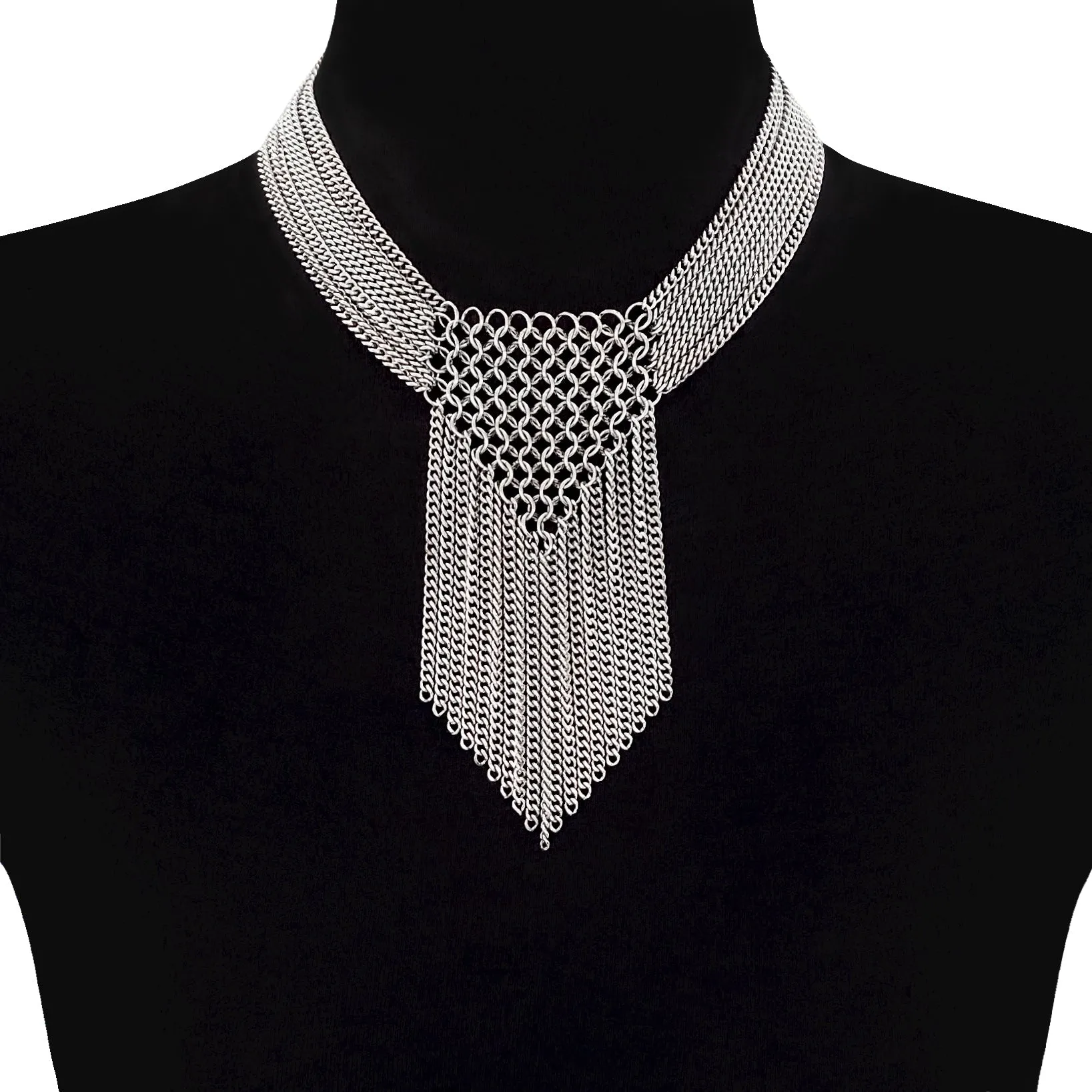 SLINKY Tapered Fringe Choker