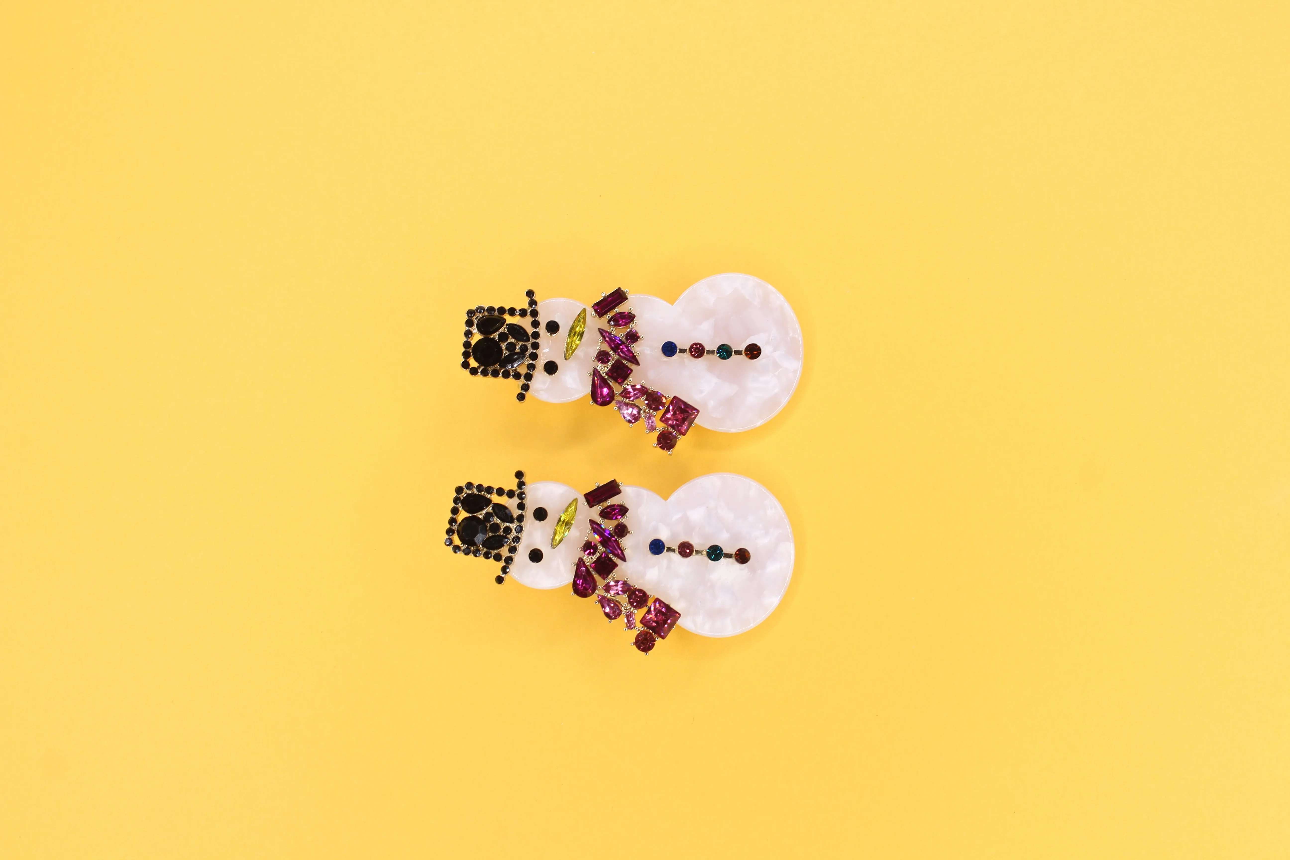 Snowman Earrings