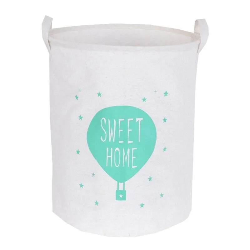 Sweet Home Dirty Clothes Washing Laundry Basket Bag Toy Storage Box