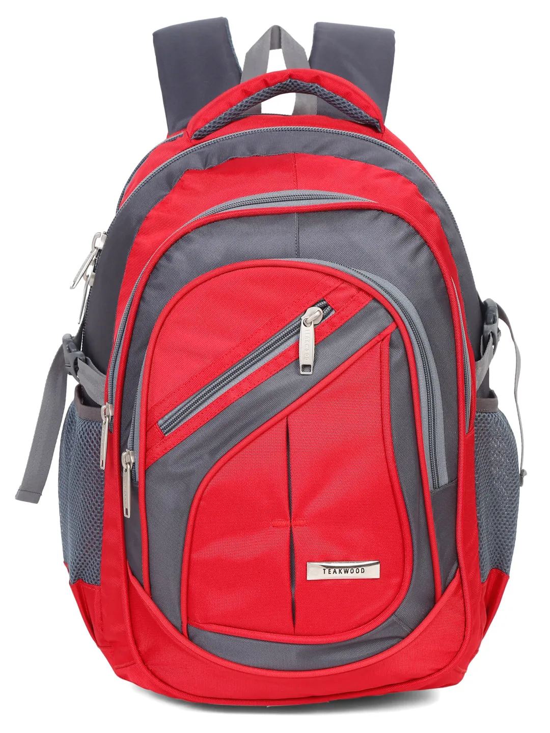 Teakwood Leather Unisex Solid Red 34L Medium Backpack