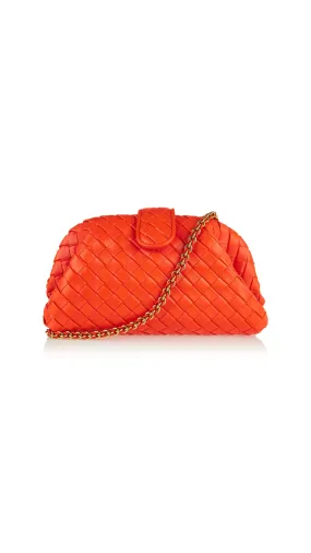 Teen Lauren 1980 Clutch with Chain - Orange