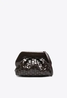 Tia Woven Naplak Clutch Bag