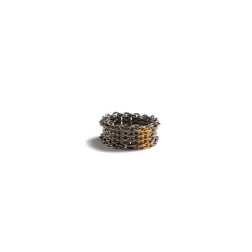 Titanium Narrow Basket Ring