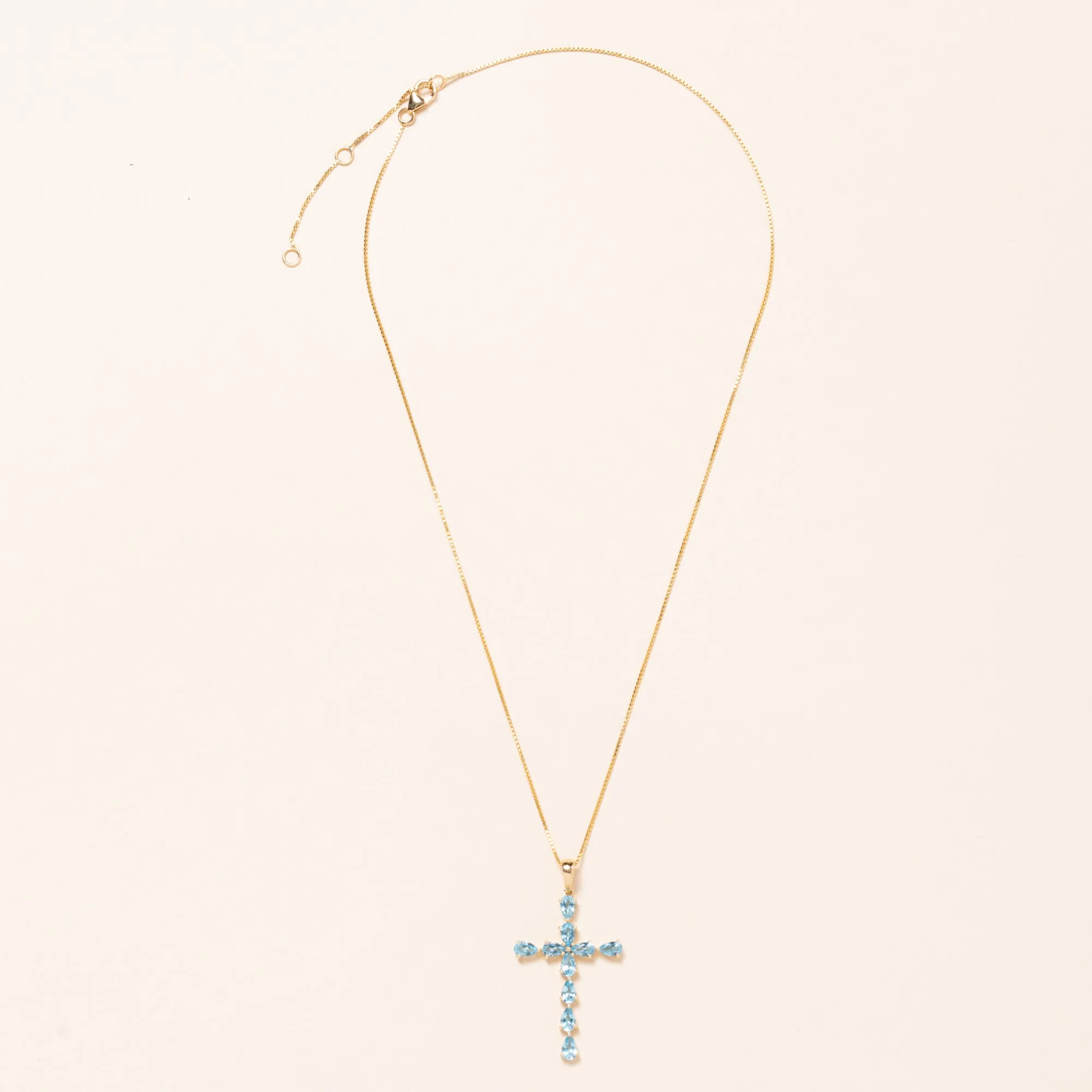 Topaz Cross Necklace