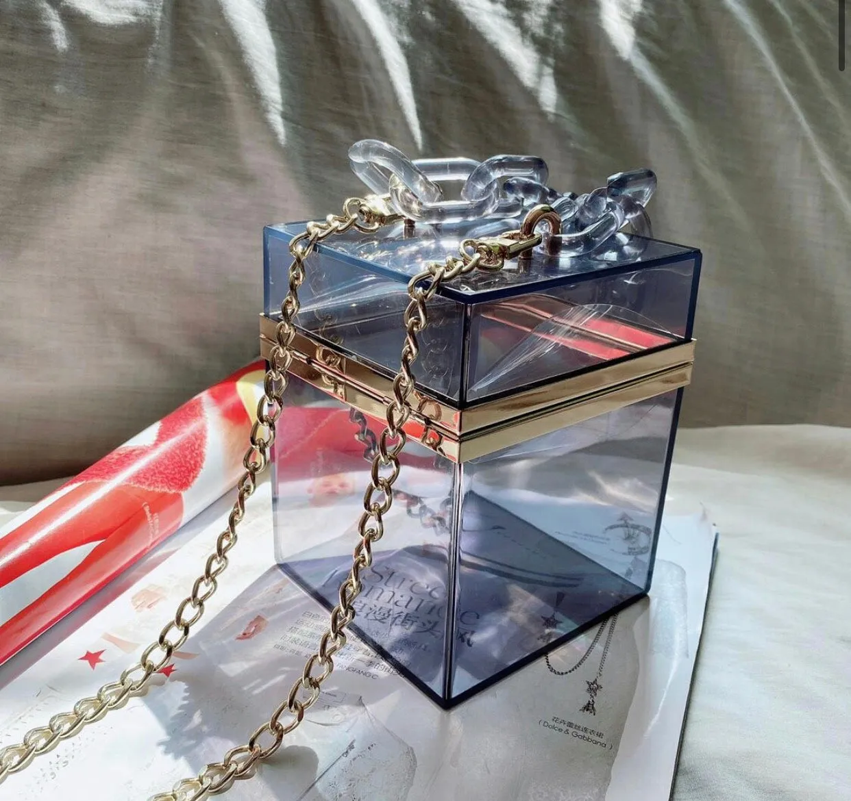 Transparent Square Clutch