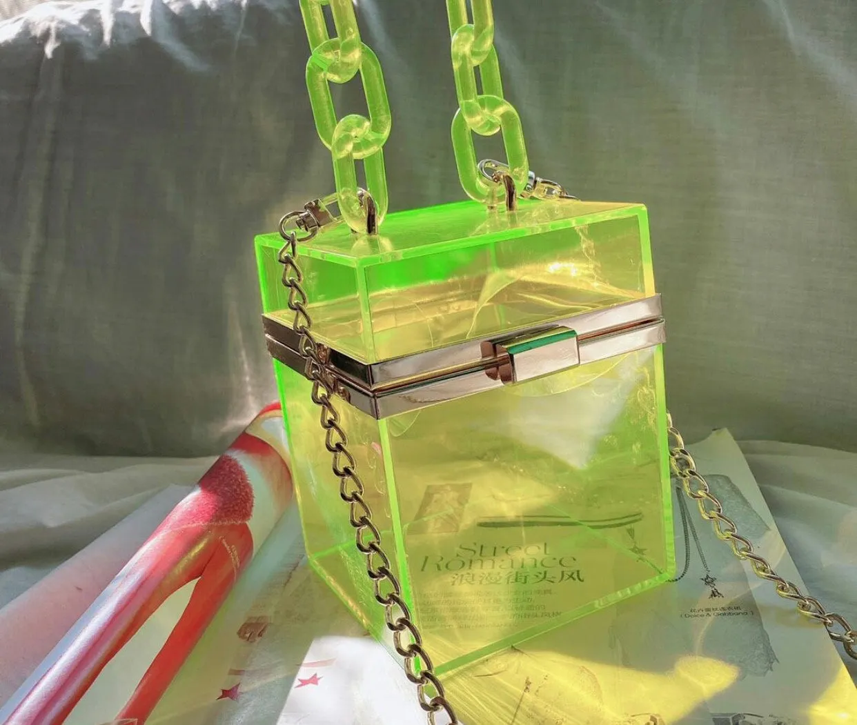 Transparent Square Clutch