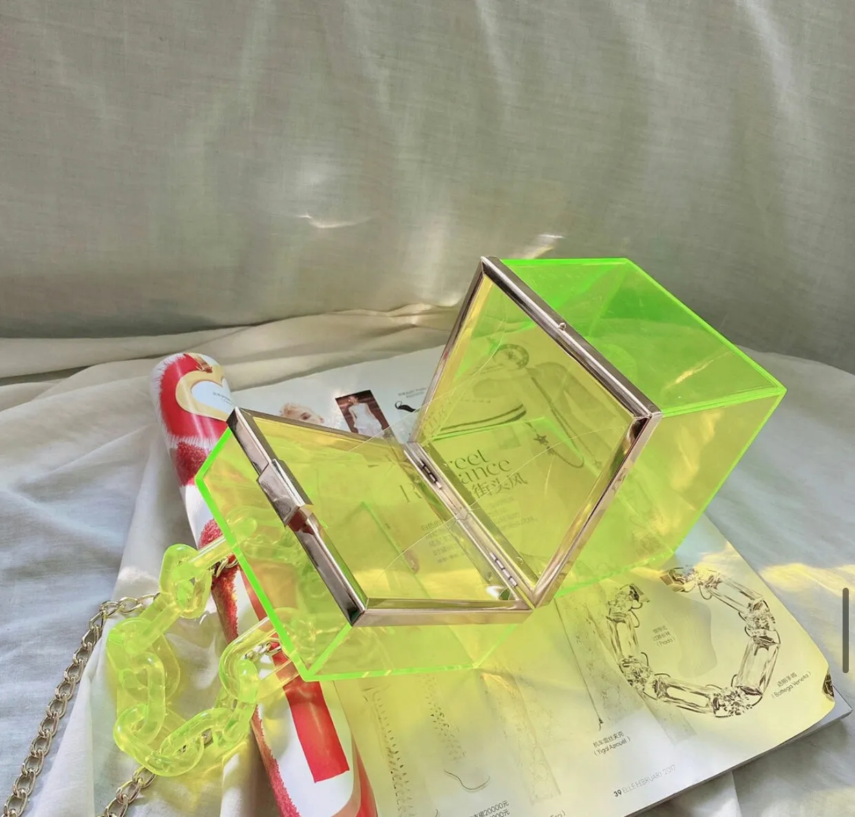 Transparent Square Clutch