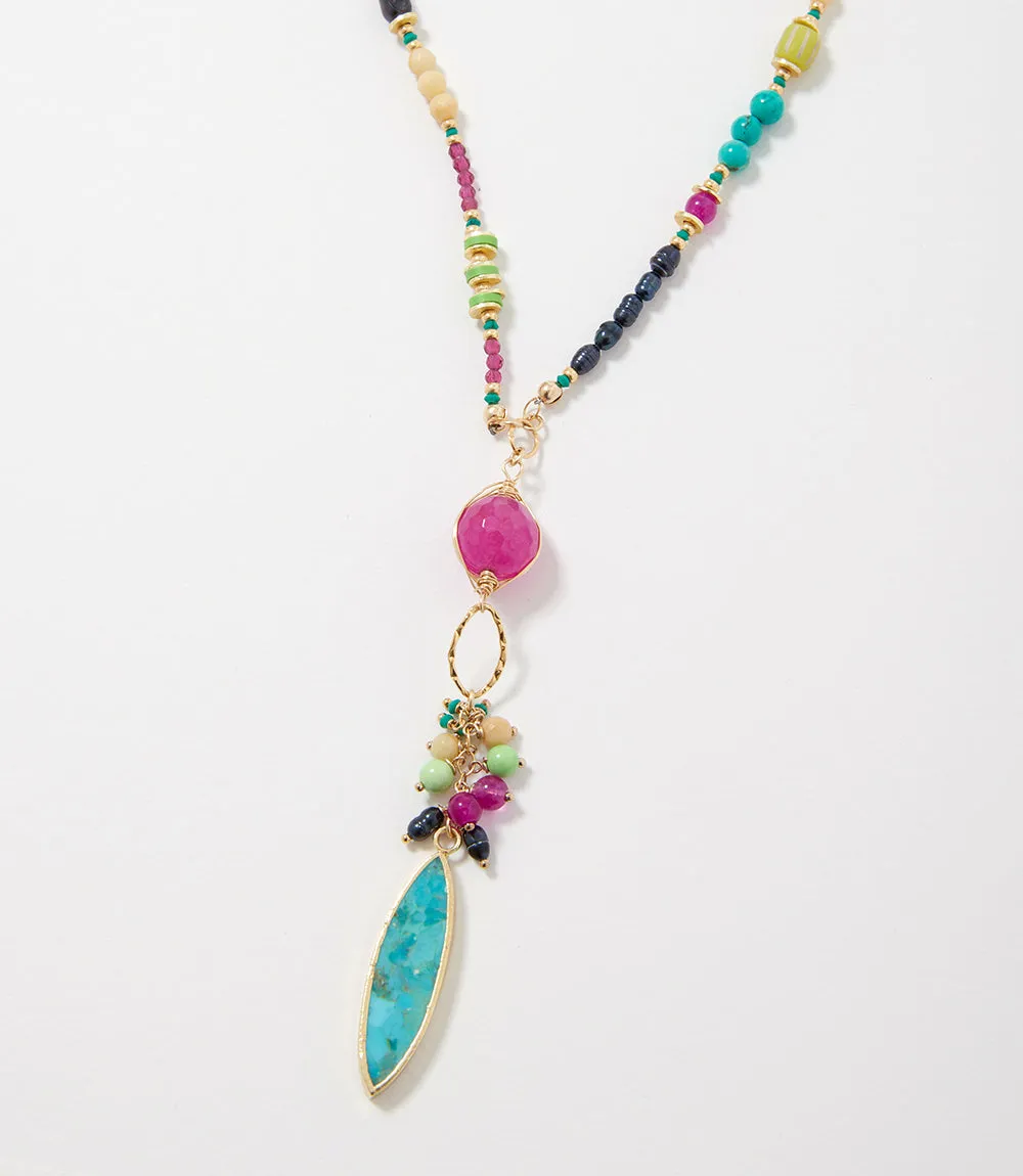 Turquoise And Gemstone Necklace