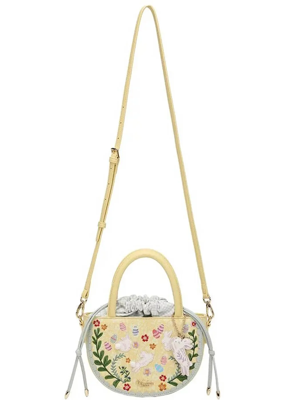 Vendula London Woodland Rabbits Kingsley Crossbody Bag Yellow