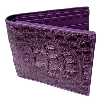 Violet Hornback Crocodile Mens Wallet