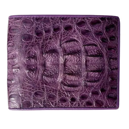 Violet Hornback Crocodile Mens Wallet