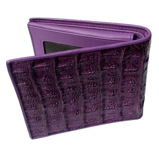 Violet Hornback Crocodile Mens Wallet