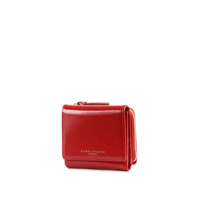 WALLET GRAIN Woman Scarlet