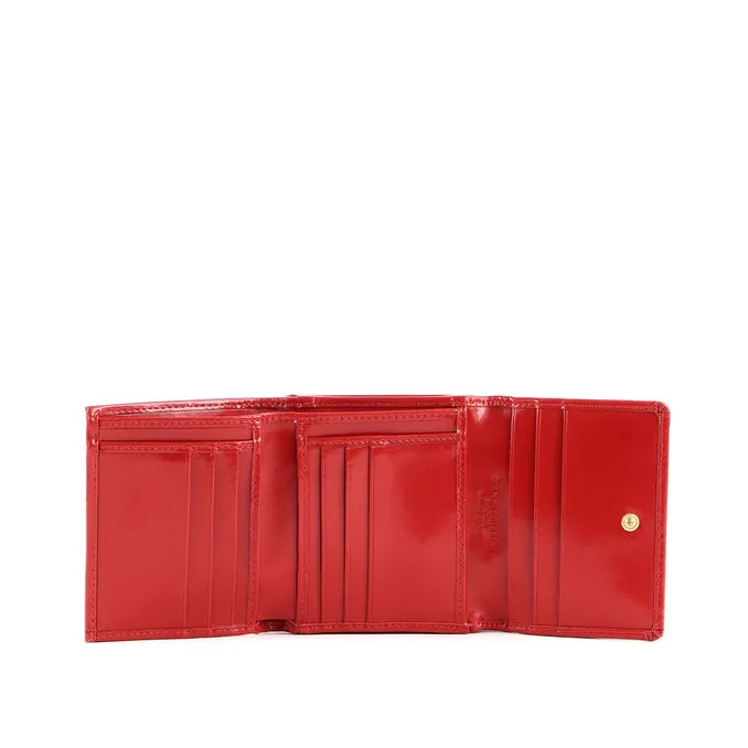 WALLET GRAIN Woman Scarlet