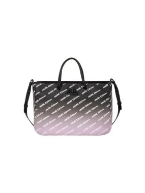 Women s logo pattern gradient tote bag black 271890